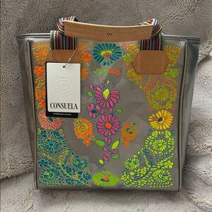 Consuela Multicolor Floral Tote